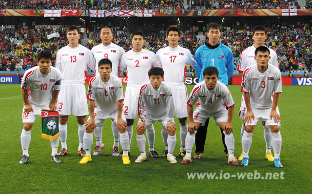 Ｗ杯に出場した朝鮮代表の選手たち